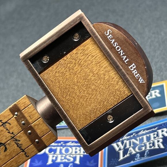 Samuel Adams Beer Tap Handle Interchangeable Seasonal Labels Collectible Barware - Picture 10 of 15